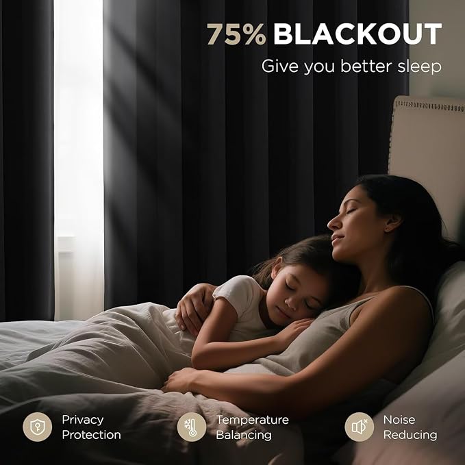 Joydeco 90 Inch Blackout Curtains - Image 3