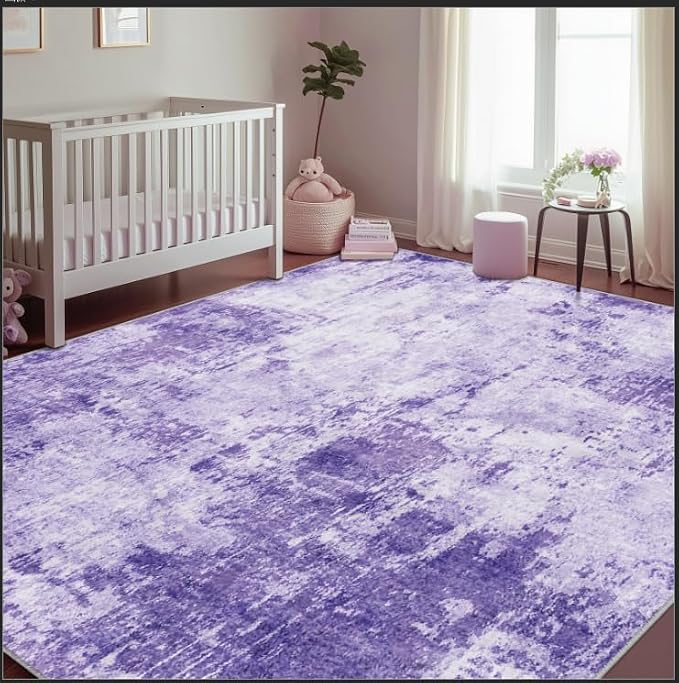 RELEANY Washable 6'x8' Abstract Area Rug - Image 8