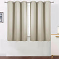 Light Beige Blackout Curtains 34 x 54 Inch Length/Set of 2 Curtain by Lemomo