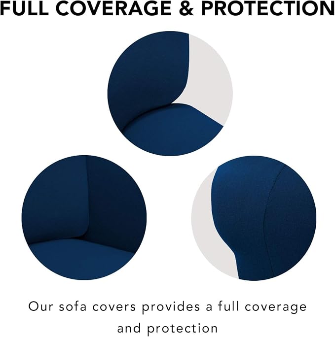 PureFit Stretch Loveseat Covers Fleece Couch Covers - Image 3