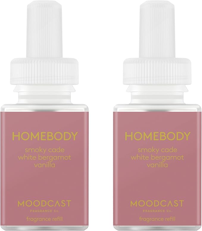 Pura & Moodcast Home Scent Refill - Smart Home Air Diffuser - Up to 120-Hours of Luxury Fragrance per Refill - Home Essential - Clean & Safe Diffuser Fragrance - 2 Pack, Homebody