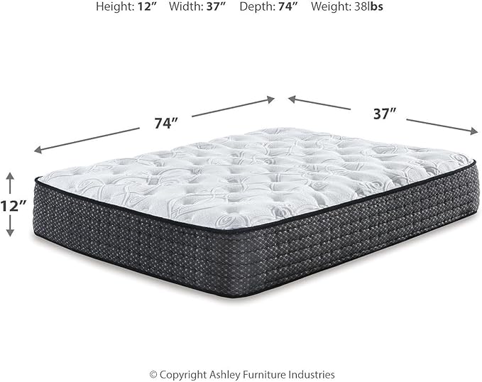 Signature Design by Ashley Twin Size Limited Edition 11 inch Plush Hybrid Mattress with Lumbar Support Gel Memory Foam
