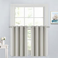 Yakamok Light Beige Room Darkening Window Curtains 52x36 Inch by Yakamok