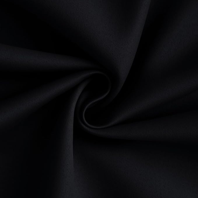 Yakamok Black 100% Blackout Curtains 63 Inches Long - Image 3