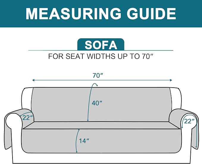 Turquoize 100% Waterproof Sofa Covers Couch Cover Sofa Cover - Image 5