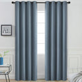 Yakamok Room Darkening Curtains 52x96 inch Length Stone Blue-Living Room | 2 by Yakamok