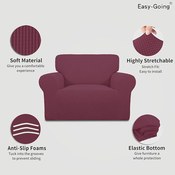 Easy-Going Stretch Oversized Chair Slipcover - Image 3
