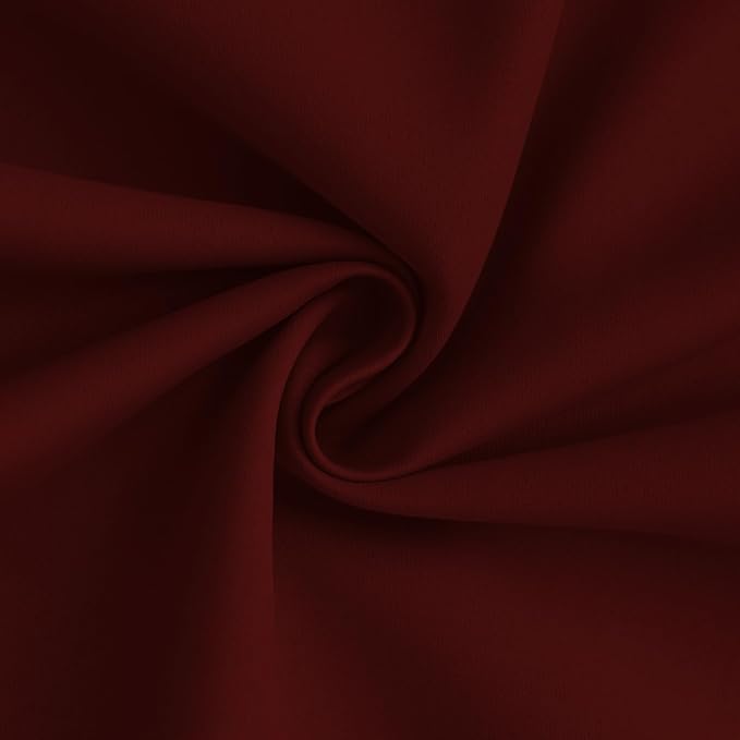Yakamok Burgundy Red Blackout Curtains 84 Inches Long - Image 3