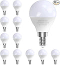 GOSCHE 12 Pack Bright Ceiling Fan Light Bulbs, 60 Watt Equivalent, 5000K, E12 Led Bulb, A15 Shape Candelabra Base Chandelier Light Bulb, 120V Small Bulb, Non-Dimmable, Daylight, 12 Pack