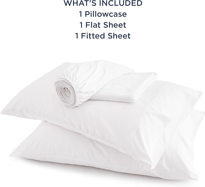 Bedsure Cooling Sheets Twin XL, Rayon Derived from Bamboo, Breathable & Soft Twin XL Sheet Sets, Deep Pocket Up to 16 Inches, Hotel Luxury Silky Dorm Bedding for Hot Sleepers, White
