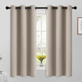 Yakamok Room Darkening Curtains 42x63 inch Length Natural-Living Room | 2 panels by Yakamok