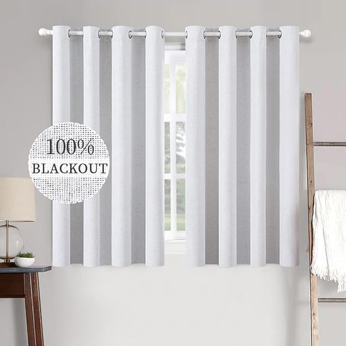 MIULEE 100% Blackout Linen Curtains by MIULEE