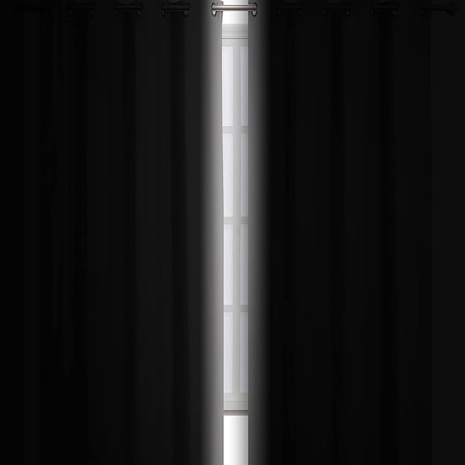Light Grey Thermal Blackout Curtains/52 x 72 Inch/Set of 2 Panels Room - Image 3