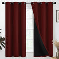 SimpleHome Burgundy Red 100% Blackout Curtains Room Darken Living Room 63 | by SimpleHome