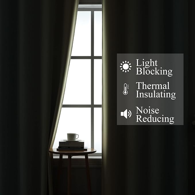 Aqua and Beige Ombre Blackout Curtains - Image 3