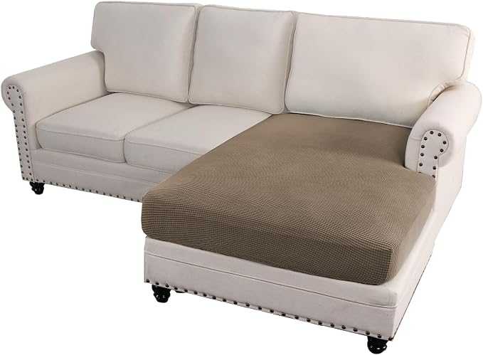 H.VERSAILTEX Sectional Couch Covers 1 Piece Chaise Slipcover L Shape Separate - Image 2