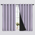 SimpleHome Lilac 100% Blackout Curtains Room Darkening Living Room 63 Inch | by SimpleHome