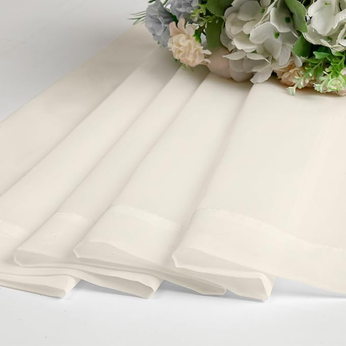 Cream Sheer Curtains 78 Inches Long 2 Panels - Image 5