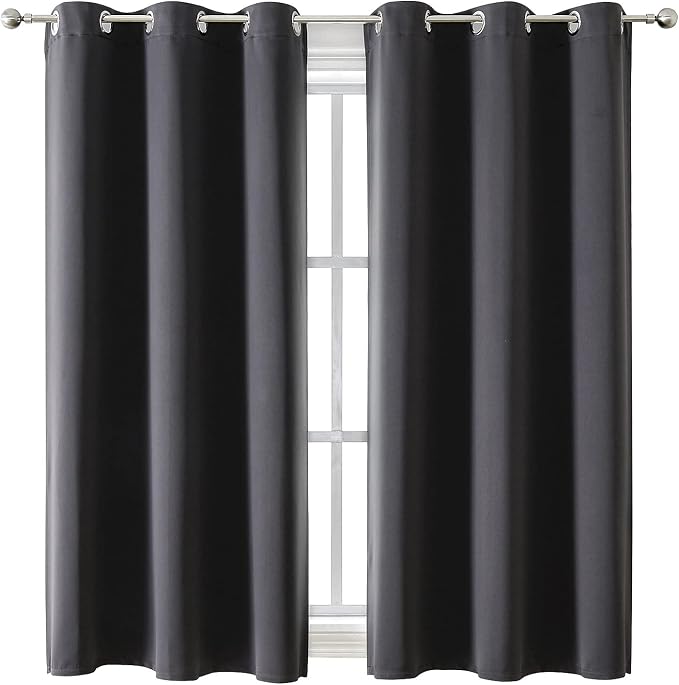 ChrisDowa Blackout Curtains for Bedroom and Living Room 63 Inches Long | 2 by ChrisDowa