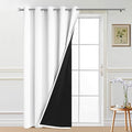 Yakamok Pure White Blackout Patio Door Curtain Panels W70 x L84, 1 Panel | by Yakamok