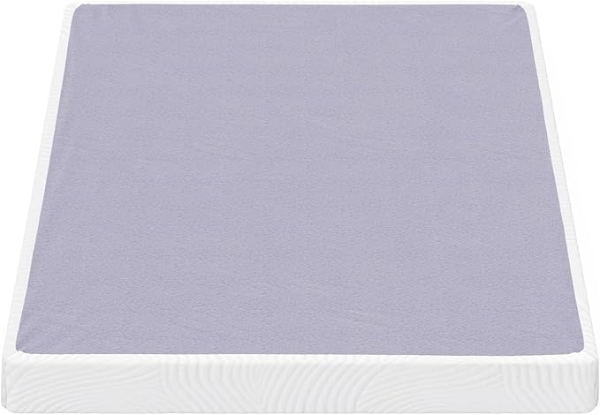 ZINUS Edgar 4 Inch Bamboo Box Spring, Mattress Foundation, Sturdy Bamboo Structure, Low Profile, Easy Assembly, Queen
