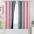 Ombre Gray and Pink Blackout Curtains by ESTELARTEXTILER