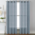 H.VERSAILTEX Linen Curtains Flax Linen Blended Curtain Panels by HVERSAILTEX