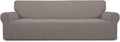 Easy-Going Stretch 4 Seater Oversized Sofa Couch Cover Taupe | 1-Piece Extra by Easy-Going