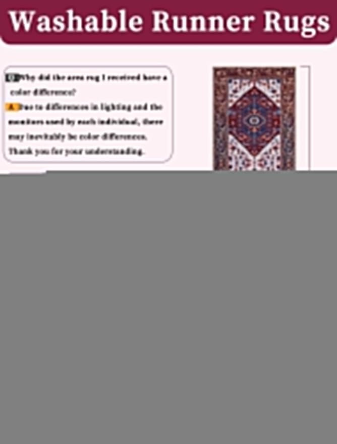 SERISSA 2'6"x12' Washable Non Slip Boho Runner Rug - Image 6