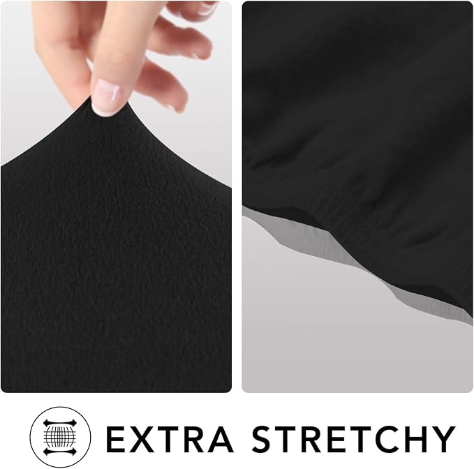 PureFit Stretch Loveseat Covers Fleece Couch Covers - Image 4