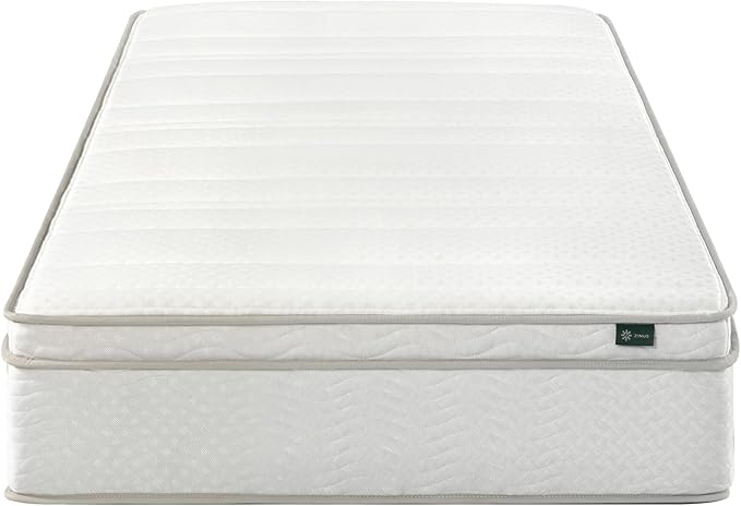 ZINUS 12 Inch Foam and Spring Hybrid Mattress [New Version], Twin, Fiberglass Free, Medium Firmness, Durable Support, Certified Safe Foams & Fabric, Mattress in A Box