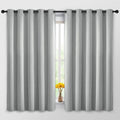 Yakamok Room Darkening Curtains 62x63 inch Length Light Grey-Living Room | 2 by Yakamok