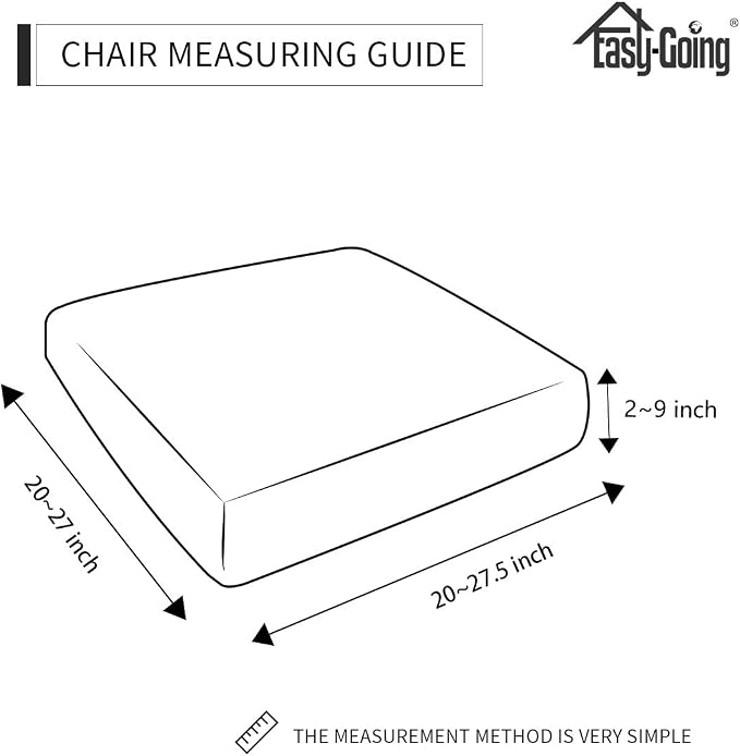 Easy-Going Stretch 1 Piece Chair Couch Cushion Cover - Image 4