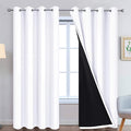 Yakamok Pure White 100% Blackout Curtains 96 Inches Long 52" Wide 2 Panel | by Yakamok
