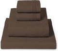 Mellanni Queen Sheets Set - 4 PC Iconic Collection Bedding - Hotel Luxury, Extra Soft, Cooling Bed Sheets - Wrinkle, Fade, Stain Resistant (Queen, Brown)