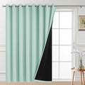 Yakamok Aqua 100% Blackout Patio Door Curtain Panels W100 x L84, 1 Panel | by Yakamok