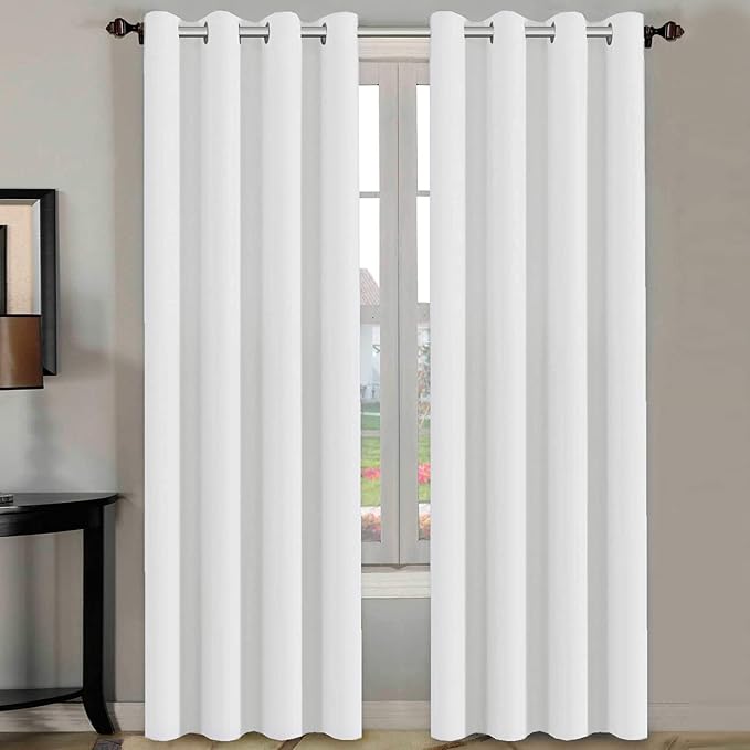 H.VERSAILTEX White Curtains 84 inches Long by HVERSAILTEX