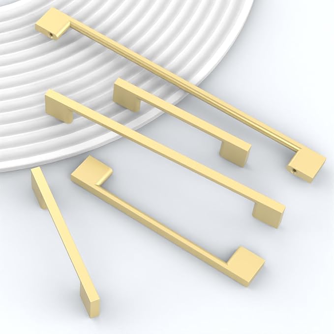 10 Pack Brushed Gold Cabinet Pulls 3 Inch Cabinets Handles Kitchen Hardware Handles for Cabinets Gold Dresser Pulls