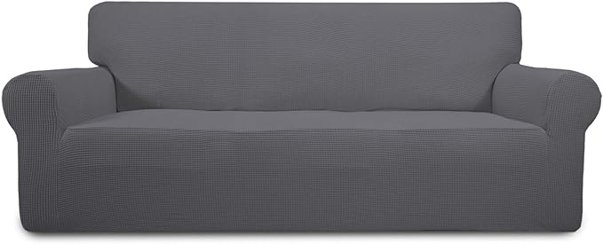 Easy-Going Stretch Oversized Sofa Couch Slipcover Washable Gray | 1-Piece Extra by Easy-Going