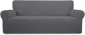 Easy-Going Stretch Oversized Sofa Couch Slipcover Washable Gray | 1-Piece Extra by Easy-Going