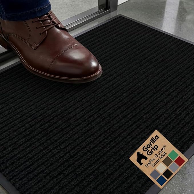 GORILLA GRIP Waterproof Traffic Guard Door Mat, Indoor and Outdoor Heavy Duty by Unknown