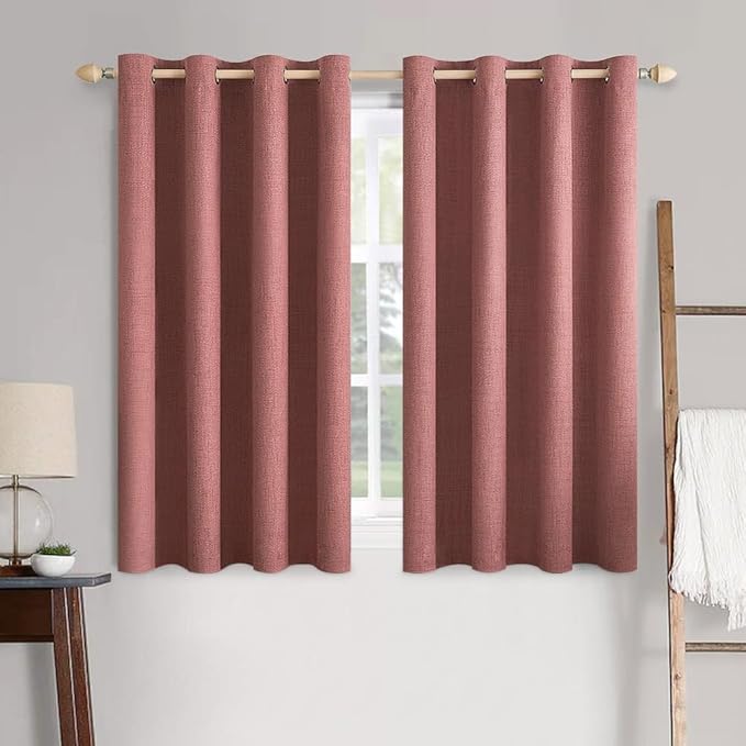 MIULEE 100% Blackout Linen Curtains by MIULEE