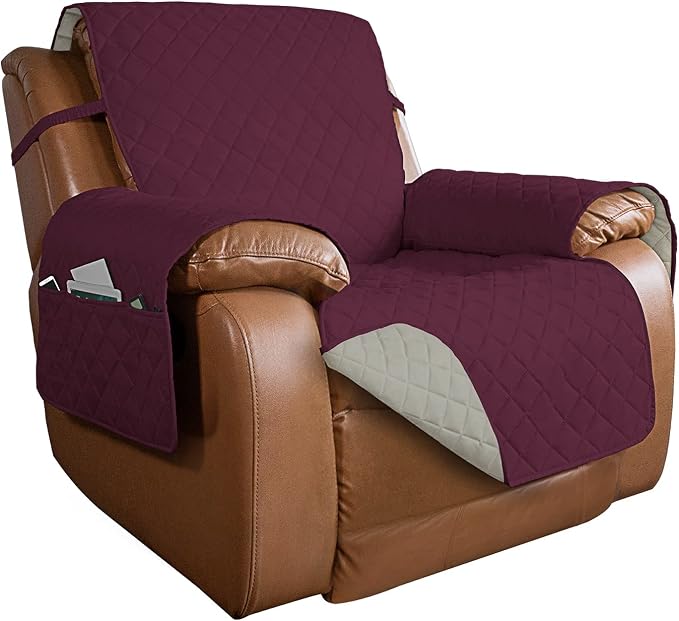 PureFit Reversible Recliner Chair Covers Couch Covers by PureFit
