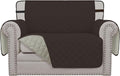 Easy-Going Reversible Couch Cover, Chair 30 in, Chocolate/Beige | Machine by Easy-Going