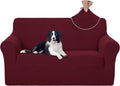 U-NICE HOME Loveseat Cover Stretch Couch Cover Sofa Slipcover, Burgundy | 2 by U-NICEHOME
