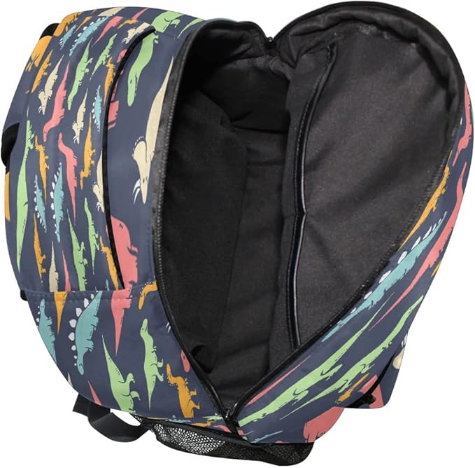 Custom Children's Name School Backpack Personalized Schoolbag Colorful DinosaurTravel Bag for Teens Girls Boys