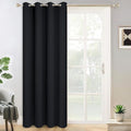 Yakamok Black Room Darkening Curtains 84 inch Sliding Door Drapes | 1 by Yakamok
