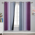 Purple and Grey Ombre Blackout Curtains by ESTELARTEXTILER