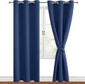 Blackout Curtains for Bedroom, 42 x 84 Inches Long, 2 Panels | Thermal by Hiasan
