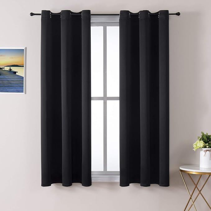 ChrisDowa Blackout Curtains for Bedroom and Living Room 50 Inches Long | 2 by ChrisDowa